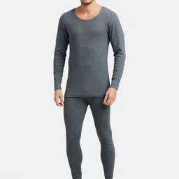Jockey Men Cotton Round Neck & Long Sleeves Thermal Set-picture-37