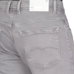 OTTO Men Relaxed Flat-Front Mid-Rise Denim Cotton Stretch Trouser image 2