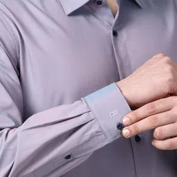 Peter England Men Regular Fit Solid Spread Collar Formal Shirt image 4