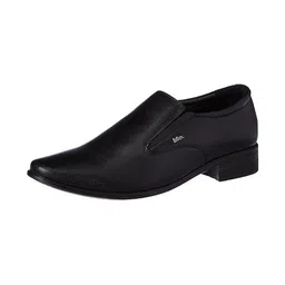 Lee Cooper Men Black Leather Formal Loafers-image-80