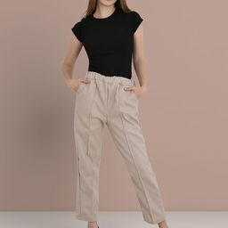 StyleCast Women Regular Fit Mid-Rise Pleated Trousers-picture-37