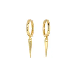 Bling Queen Unisex Set Of 2 Stainless Steel Silver & Gold-Plated Circular Drop Earrings image 2