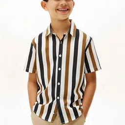 DUTT CREATION Boys Classic Striped Casual Shirt-picture-31