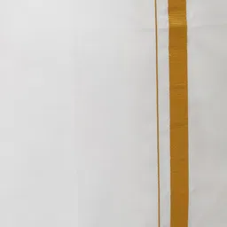 Viveagham Men Pack of 2 Single Layer Dhotis with Zari Border image 5