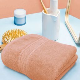 LUXEHOME INTERNATIONAL Rust 2 Cotton 600 GSM Bath Towel-picture-0