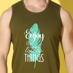 WOOSTRO Pack Of 2 Printed Combed Cotton Gym Vests image 4