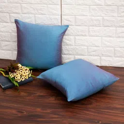 RoyalDeco Blue Set of 2 Square Cushion Covers image 2