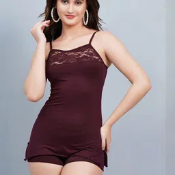 Fleurt Self Design Shoulder Straps Baby Doll-picture-14