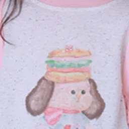 LULU & SKY Girls Printed Pockets T-shirt image 2