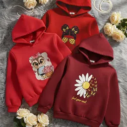 Cutiekins Girls Printed Hooded Sweatshirt-picture-28