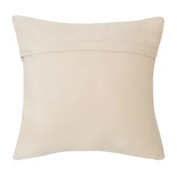 HOSTA HOMES Cream-Coloured & Gold-Toned Set of 5 Ethnic Motifs Velvet Square Cushion Covers image 2