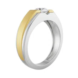 emori Two-Tone Round Engagement Ring image 3