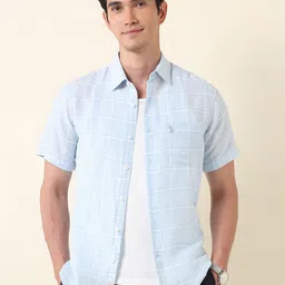 U.S. Polo Assn. Men Tailored Fit Opaque Checked Casual Shirt-picture-19