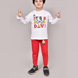 Nicehug Unisex Kids Printed T-shirt with Pyjamas-picture-35