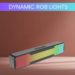 GUGGU Megabar (PORTABLE HOME TV SOUNDBAR) Dynamic Thunder Sound With RGB LightYJ359 20 W Bluetooth Soundbar-picture-31