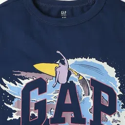 GAP Boys Brand Logo & Graphic Printed Pure Cotton T-shirt image 4