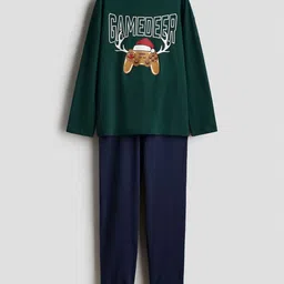 H&M Print-Motif Cotton Pyjamas-picture-53