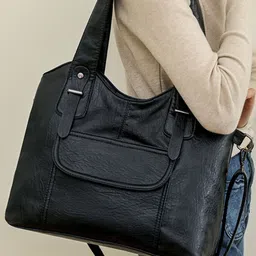 corsica DressBerry PU Structured Shoulder Bag image 2