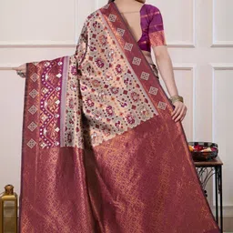 Jhumki creation Woven Design Banarasi Saree image 4