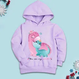 NUSYL Girls Printed Hooded Sweatshirt-image-96