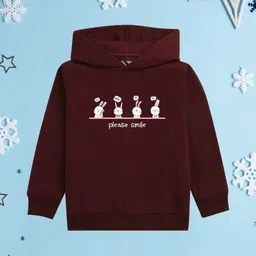 NUSYL Girls Printed Hooded Sweatshirt-picture-43