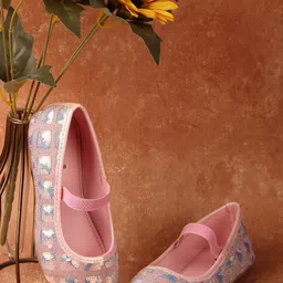 BOYZ N GALZ Girls Embellished Party Ballerinas Flats-image-8