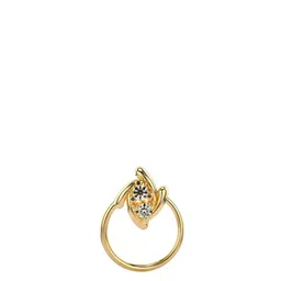 VALANOVA Women 18K Gold Nosepin Diamond 0.37 gm-picture-20