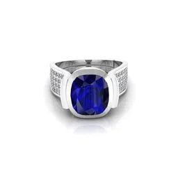 Pranjal Gems Unisex 14.25 Ratti Sapphire Gemstone Studded Adjustable Finger Ring-picture-25