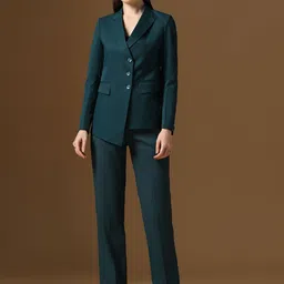 TAHVO Notched Lapel Collar Single Breasted Formal Blazers image 4