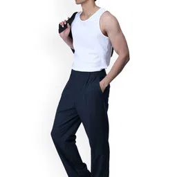 Tailoraedge Men Relaxed Pleated Trousers image 4