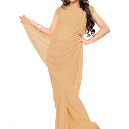 FANCYNINE Poly Georgette Saree image 4