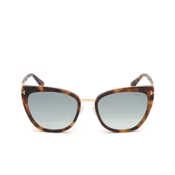Tom Ford Women Blue Lens & Brown Butterfly Sunglasses with-picture-16