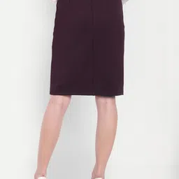 FairLeaf High Waist Knitted Knee Length Pencil Skirt With Pockets image 5
