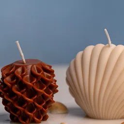 gabrunaari Brown & Cream-Coloured 2 Candle-image-11