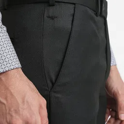 Park Avenue Men Slim Fit Low-Rise Flat-Front Regular Trousers image 5