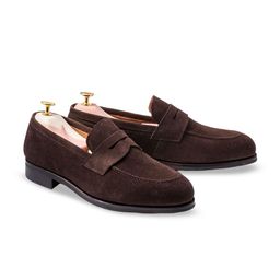 Wolvenmilano Men Slip-On Suede Loafers-picture-29