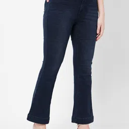 Kraus Jeans Women Flared High-Rise Light Fade Jeans image 5