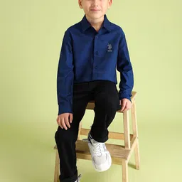 U.S. Polo Assn. Kids Boys Self-Design Pure Cotton Casual Shirt-picture-12