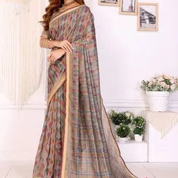 Mitera Ethnic Motifs Chanderi Saree image 3