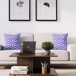 HEXA RED Brown Textured Wooden Square Coffee Table image 4