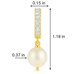 JEWELOPIA Circular Drop Earrings image 2