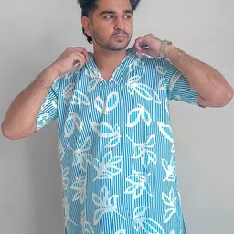 Disha R Dot Men Floral Printed Floral Kurta image 2