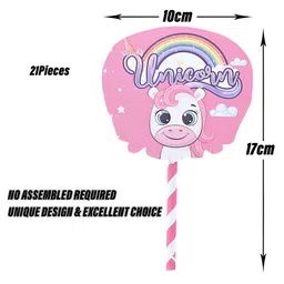 Kuber Industries 49 Pieces Cardboard Cupcake Toppers image 4