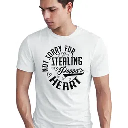 Seekbuylove Men Typography Printed Bio Finish Short Sleeves Round Neck Regular Fit T-shirt image 2