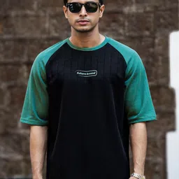 Maniac Colourblocked Raglan Half Sleeve T-shirt-picture-32
