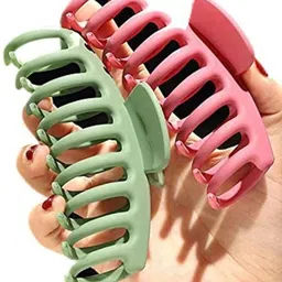 LEKZOW Women Set Of 6 Matt Finished Claw Clip image 2