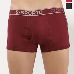 Sporto by Macho Pack Of 3 Bio-Polish Mid-Rise Short Trunks-picture-25