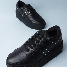 THE WHITE POLE Women Stylish Lace-Up Sneakers-image-7