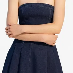 Pookiie Denim Fit & Flare Mini Dress image 5