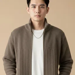 Mast & Harbour Men Ribbed Pullover image 2